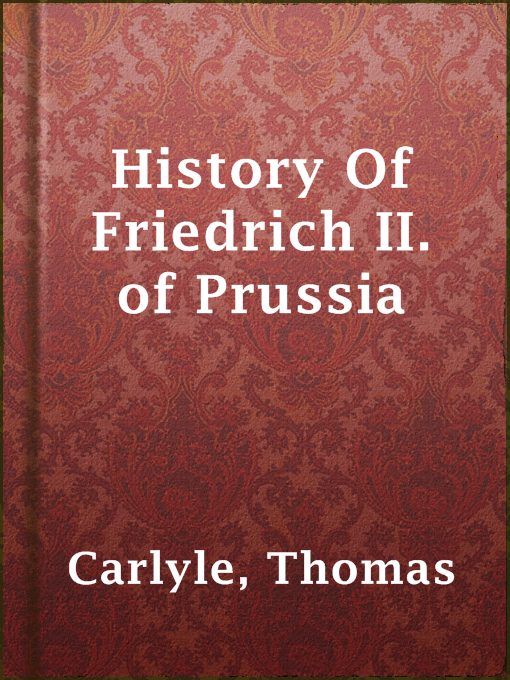 Cover image for History Of Friedrich II. of Prussia